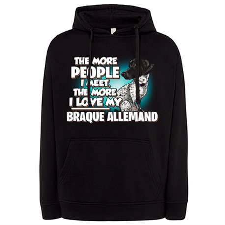 Sudadera I love my Braque Allemand raza perro