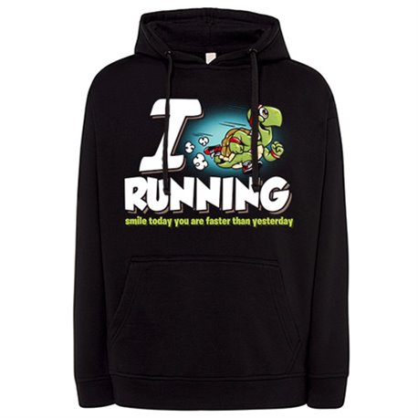 Sudadera I Love Running divertido con tortuga veloz para corredores trail maratones