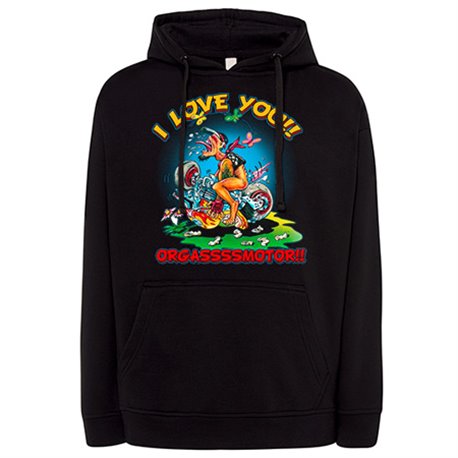 Sudadera I Love You Orgasmotor para moteros