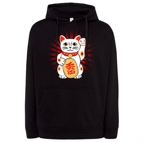 Sudadera ilustración del gato de la suerte chino