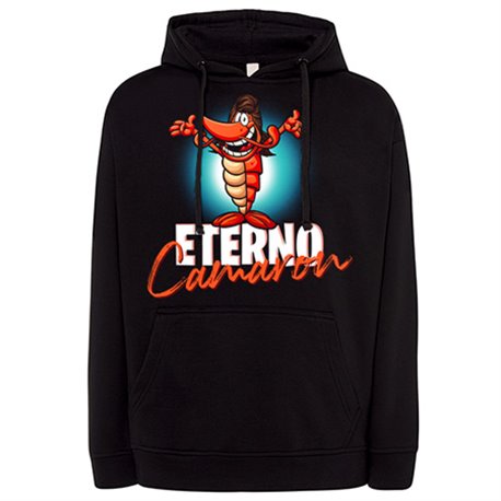 Sudadera ilustración parodia divertida eterno camarón el crutáceo