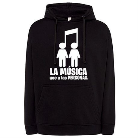Sudadera La música une a las personas pareja chicos