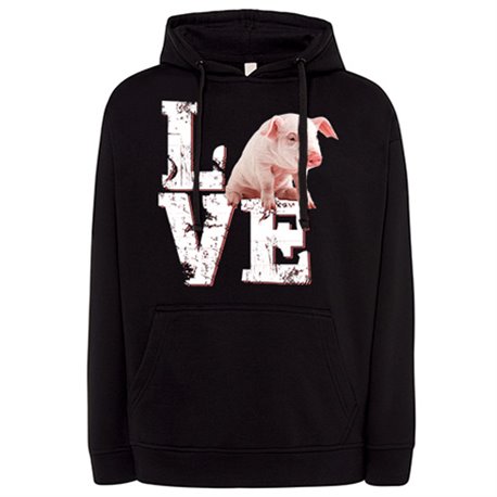Sudadera Love Pig me gustan los certidos mascotas