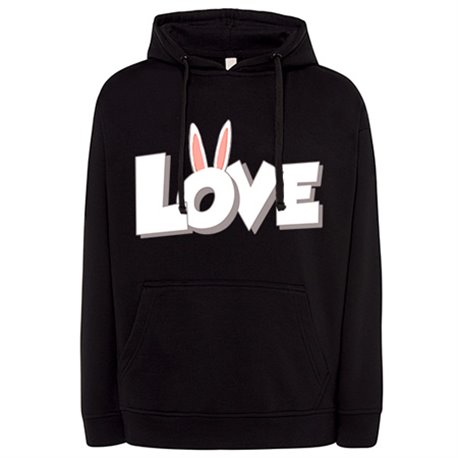 Sudadera Love rabbits quiero un conejo de mascota