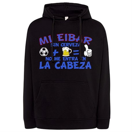 Sudadera Mi Eibar sin Cerveza no me entra en la cabeza frase para futboleros