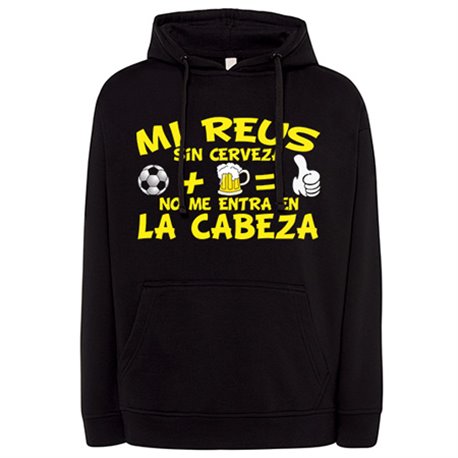 Sudadera Mi Reus sin Cerveza no me entra en la cabeza frase para futboleros