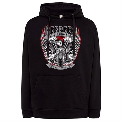 Sudadera motero Custom Respect Is Earned