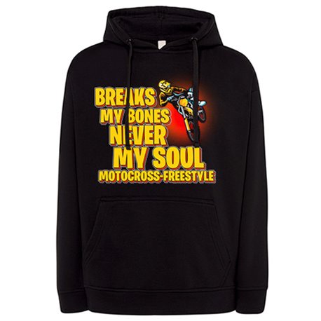 Sudadera Motocross Freestyle Breaks My Bones Never My Soul