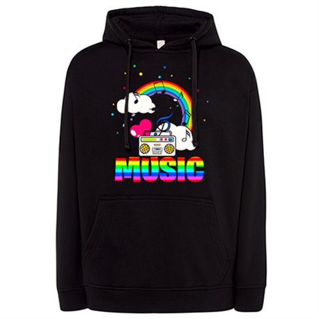 Sudadera Music radio arcoiris