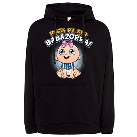 Sudadera nacida para ser Babazorra para aficionada al fútbol de Vitoria Gasteiz