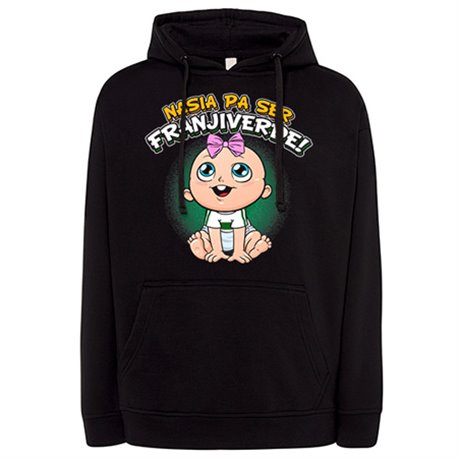 Sudadera nacida para ser Franjiverde para aficionada al fútbol de Elche
