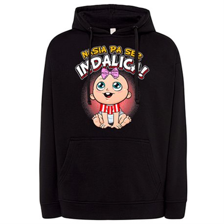 Sudadera nacida para ser Indálica para aficionada al fútbol de Almería