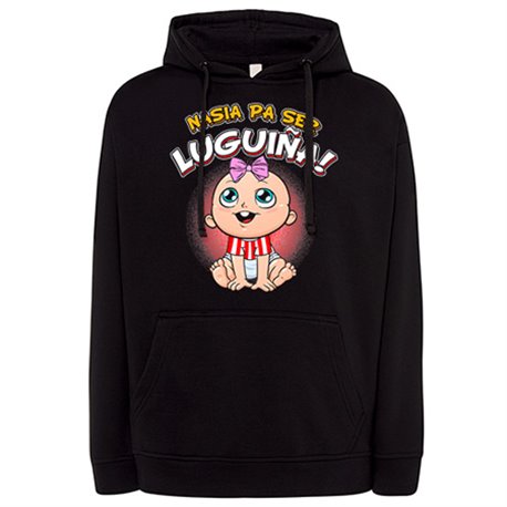 Sudadera nacida para ser Luguiña para aficionada al fútbol de Lugo