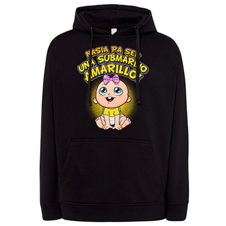 Sudadera nacida para ser una Submarino Amarillo para aficionado al fútbol de Cádiz
