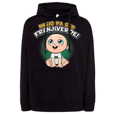 Sudadera nacido para ser Franjiverde para aficionado al fútbol de Elche