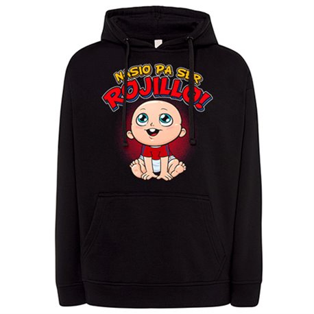 Sudadera nacido para ser Rojillo aficionado al fútbol de Pamplona
