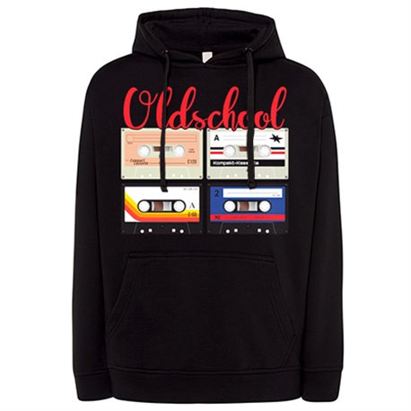 Sudadera Old School música de mi época casetes
