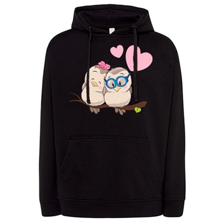 Sudadera pajaritos enamorados personalizable con nombre