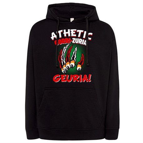 Sudadera para futboleros del Athletic frase gorri zuria geuria