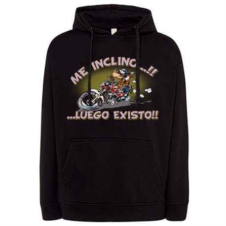 Sudadera para moteros me inclino luego existo