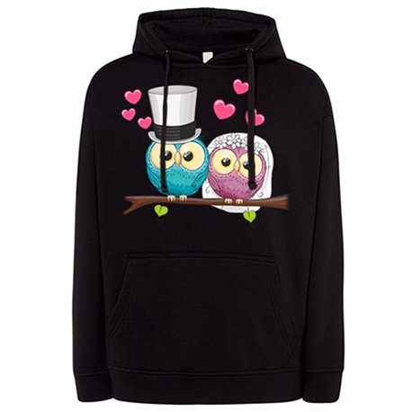 Sudadera pareja casados boda buhos amor personalizable con nombre