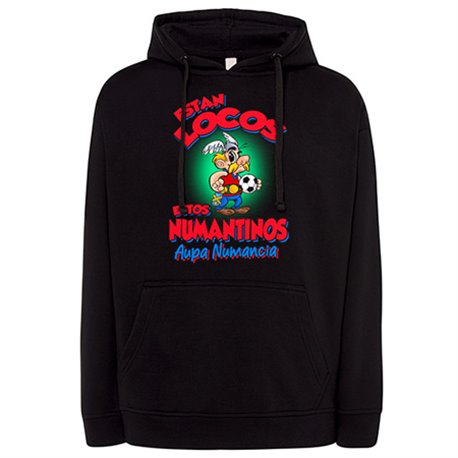 Sudadera parodia de Asteris para aficionados al fútbol de numancia