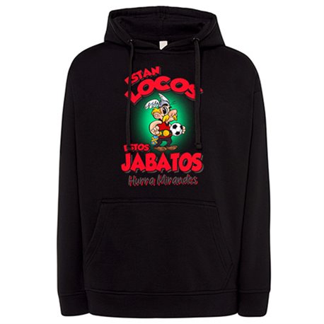 Sudadera parodia de Asteris para aficionados al fútbol del Mirandés