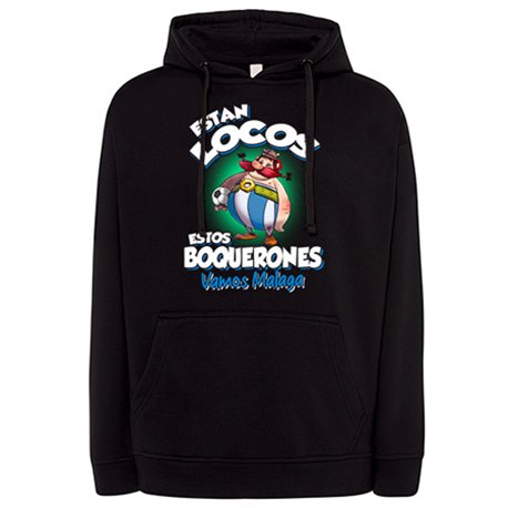 Sudadera parodia de Obelis para aficionados al fútbol de Málaga