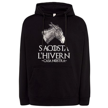 Sudadera parodia de Trons s acosta l hivern Casa Nostra burro català