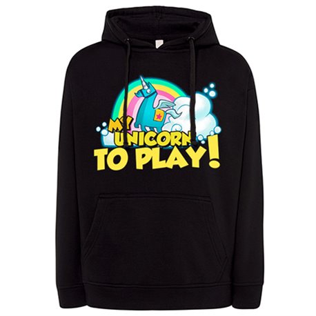 Sudadera parodia gamers divertida my unicorn to play avatar del juego