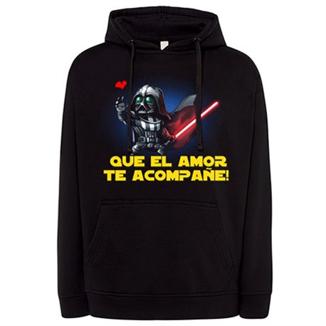 Sudadera parodia San Valentín regalo para friki que el amor te acompañe
