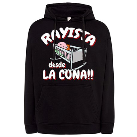 Sudadera Rayista desde la cuna para aficionado al fútbol