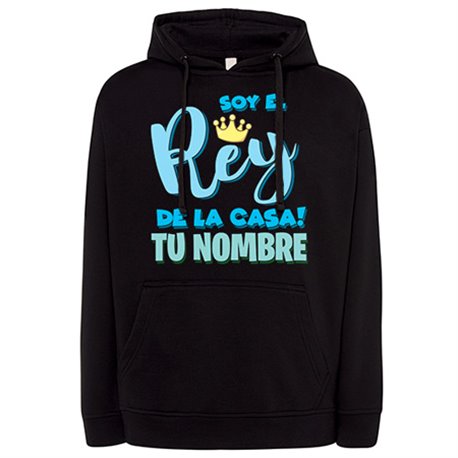 Sudadera soy el rey de la casa personalizable con nombre
