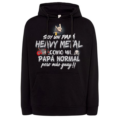 Sudadera soy un papá Heavy Metal como un papá normal pero más guay