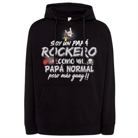 Sudadera soy un papá rockero como un papá normal pero más guay
