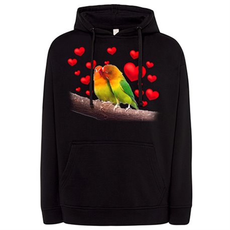 Sudadera te quiero pareja periquitos personalizable con nombre