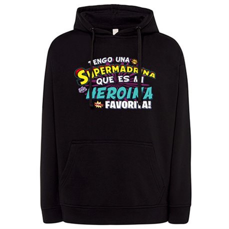 Sudadera tengo una Supermadrina que és mi heroína favorita regalo para madrina