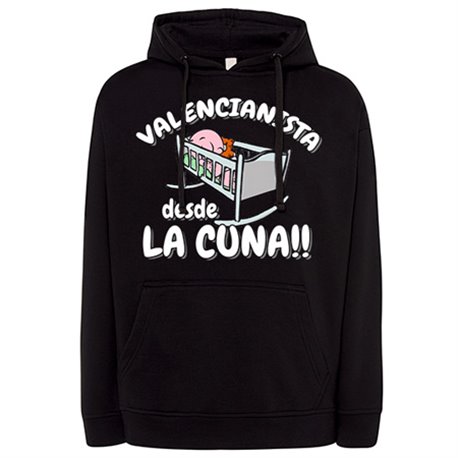 Sudadera Valencianista desde la cuna para aficionado al fútbol