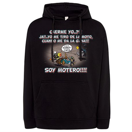 Sudadera yo me tiro de la moto cuando me da la gana soy motero