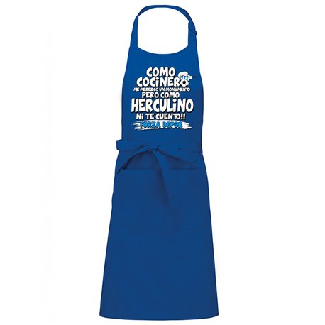 Delantal del Deportivo cocinero Herculino aficionado al fútbol