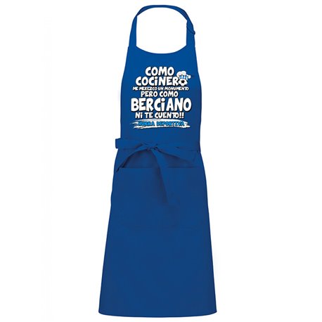 Delantal Ponferradina cocinero berciano aficionado al fútbol
