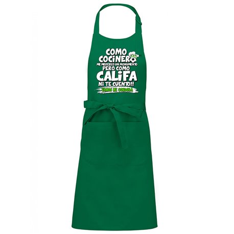 Delantal Córdoba cocinero califa aficionado al fútbol
