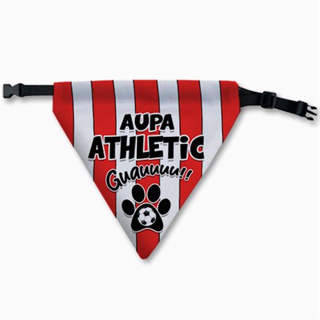 Collar pañuelo para perro del Athletic león aficionado al fútbol