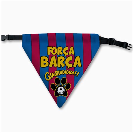 Collar pañuelo para perro ELIMINAR del Barcelona culé aficionado al fútbol