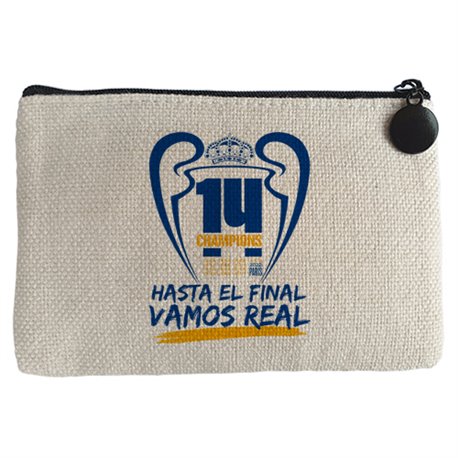 Monedero 14 champions hasta el final vamos real para aficionado del fútbol de Madrid