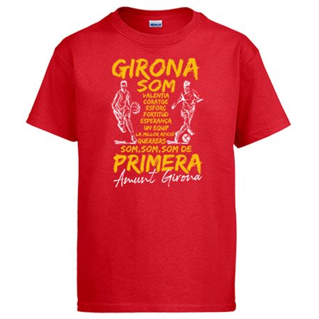 Camiseta Girona som de primera 2022 orgull gironí para aficionados del fútbol y el básquet