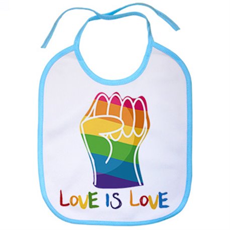 Babero Orgullo Gay LGTBI Love is love