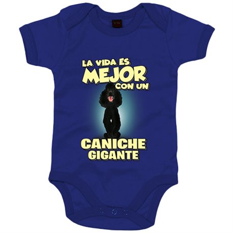 Body bebé la vida es mejor con un perro de raza Caniche gigante