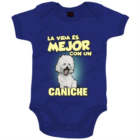 Body bebé la vida es mejor con un perro de raza Caniche