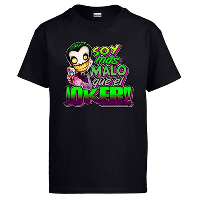 Camiseta soy mas malo que el Joker Joker sonriente
